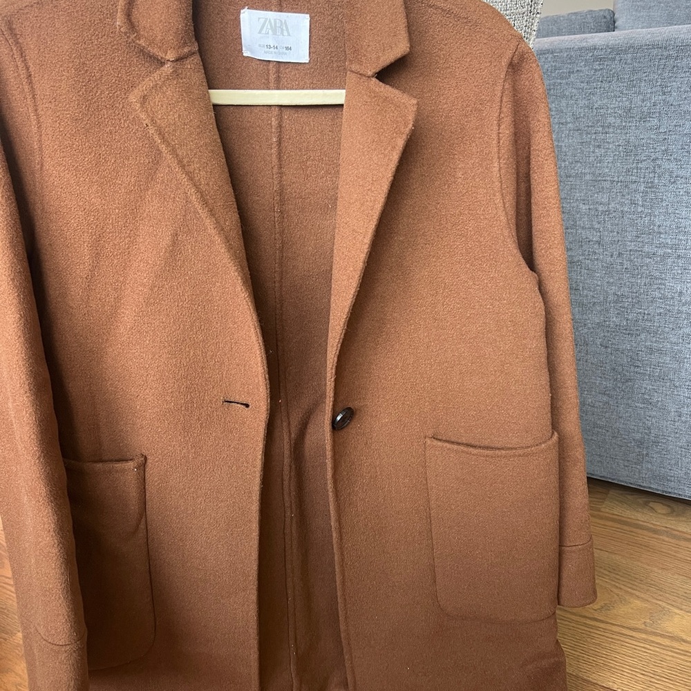 Zara Camel Wool Blend Jacket